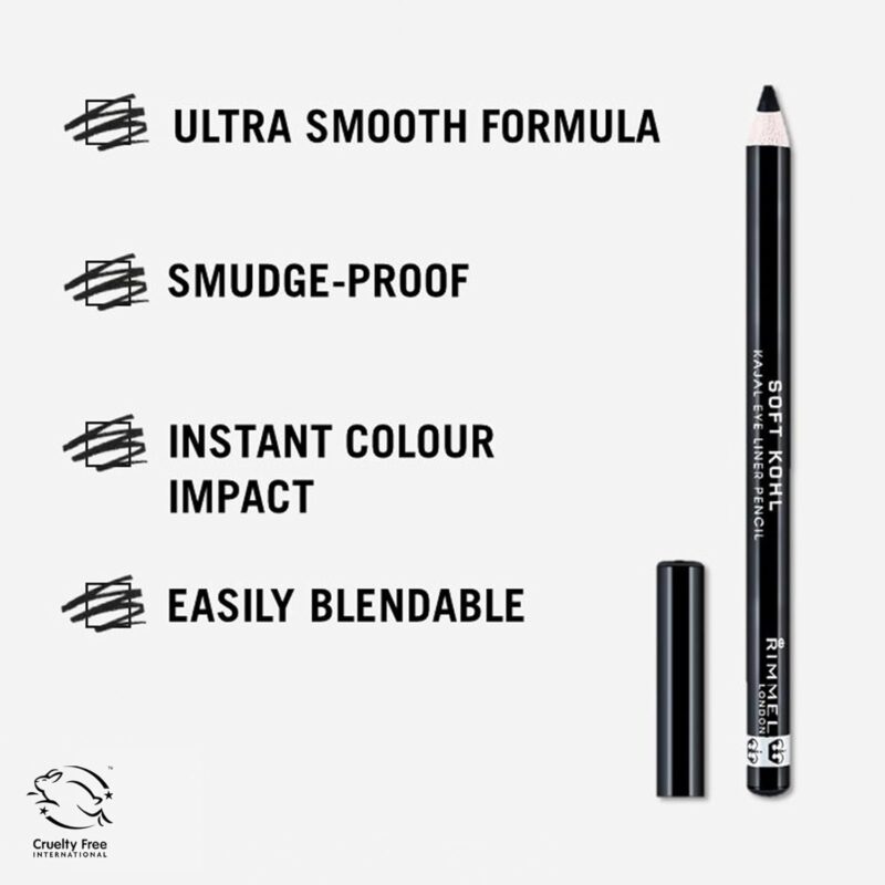 Rimmel Soft Kohl Kajal Eyeliner Pencil - Image 3